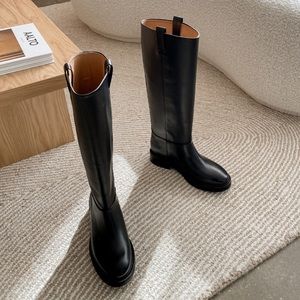 Flattered Frances leather riding boots